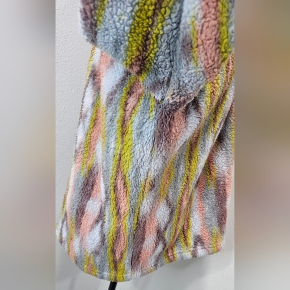 Eddie Bauer 1/4 Zip Women’s Sherpa Pullover Southwestern Multi Color Print Sz XL - Picture 7 of 13